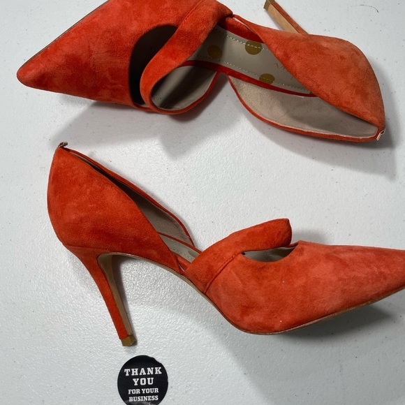 Womens Boden Vibrant Red Heels Size (38) 7 SB-AG - Picture 7 of 9